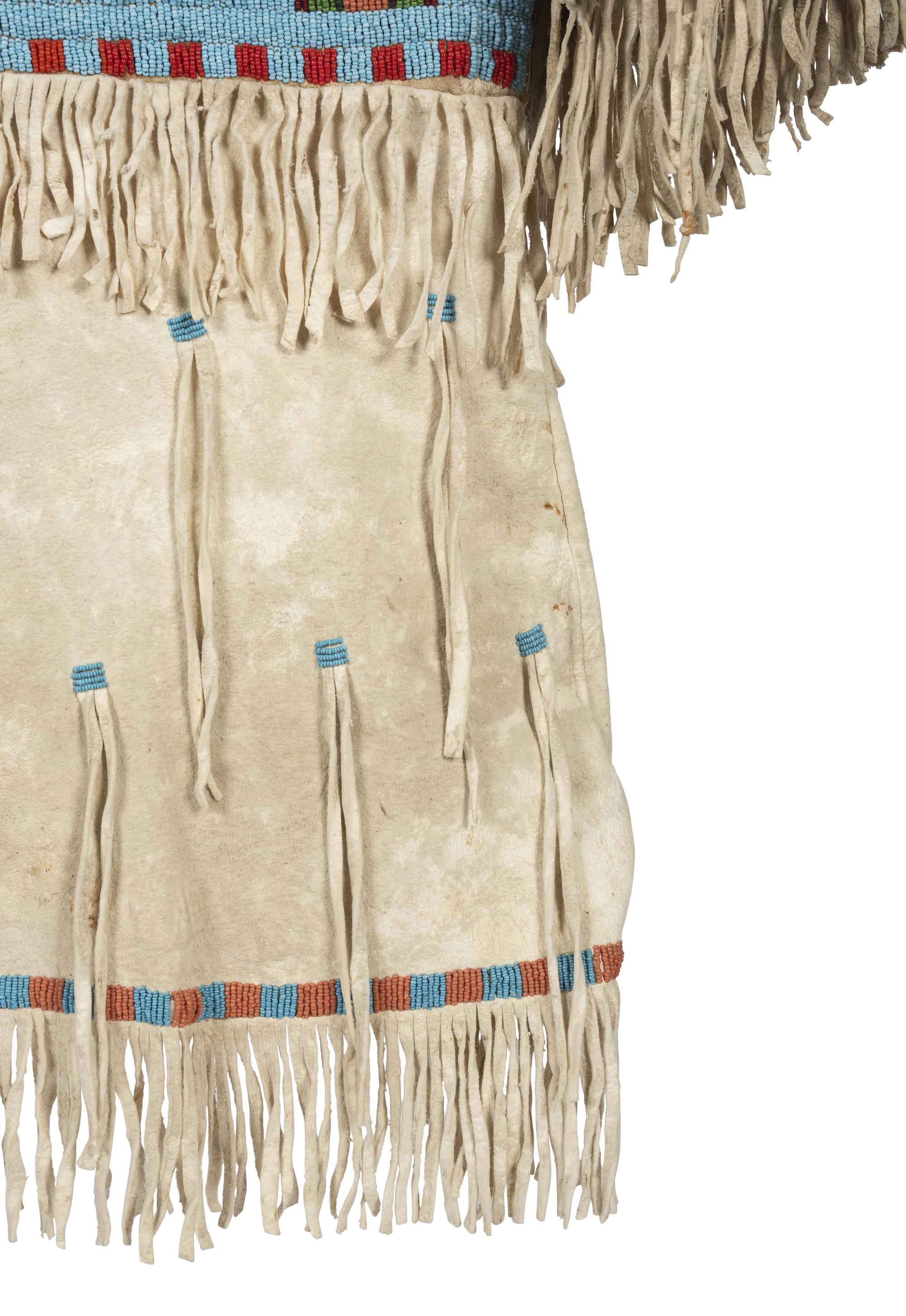 Sioux Girl's Beaded Hide Dress