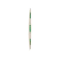 ANTIQUE, EMERALD AND DIAMOND BAR PIN
