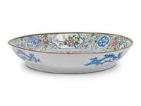 A Chinese Canton Enamel on Copper Plate