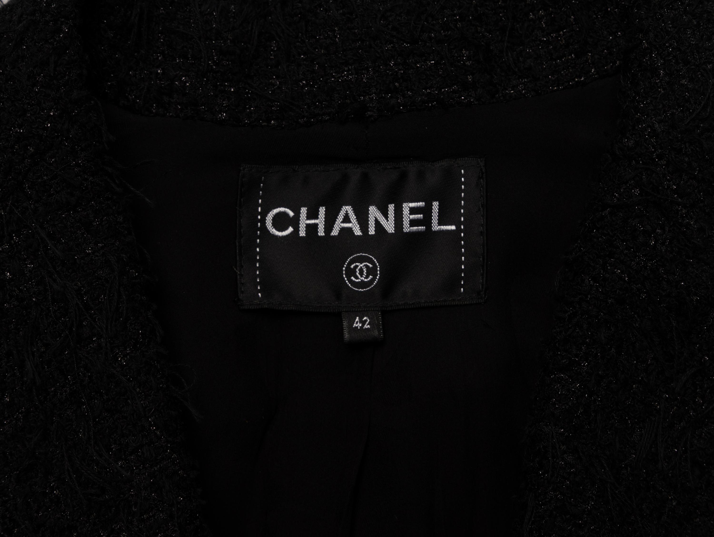 Chanel, Fringed Glittery Tweed Blazer