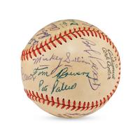 A 1956 Dallas Eagles Team Signed Autograph Baseball