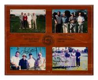 A Group of Eight Decorative Pieces Depicting Golfers and Courses Formerly Displayed at Mike Ditka’s Restaurant