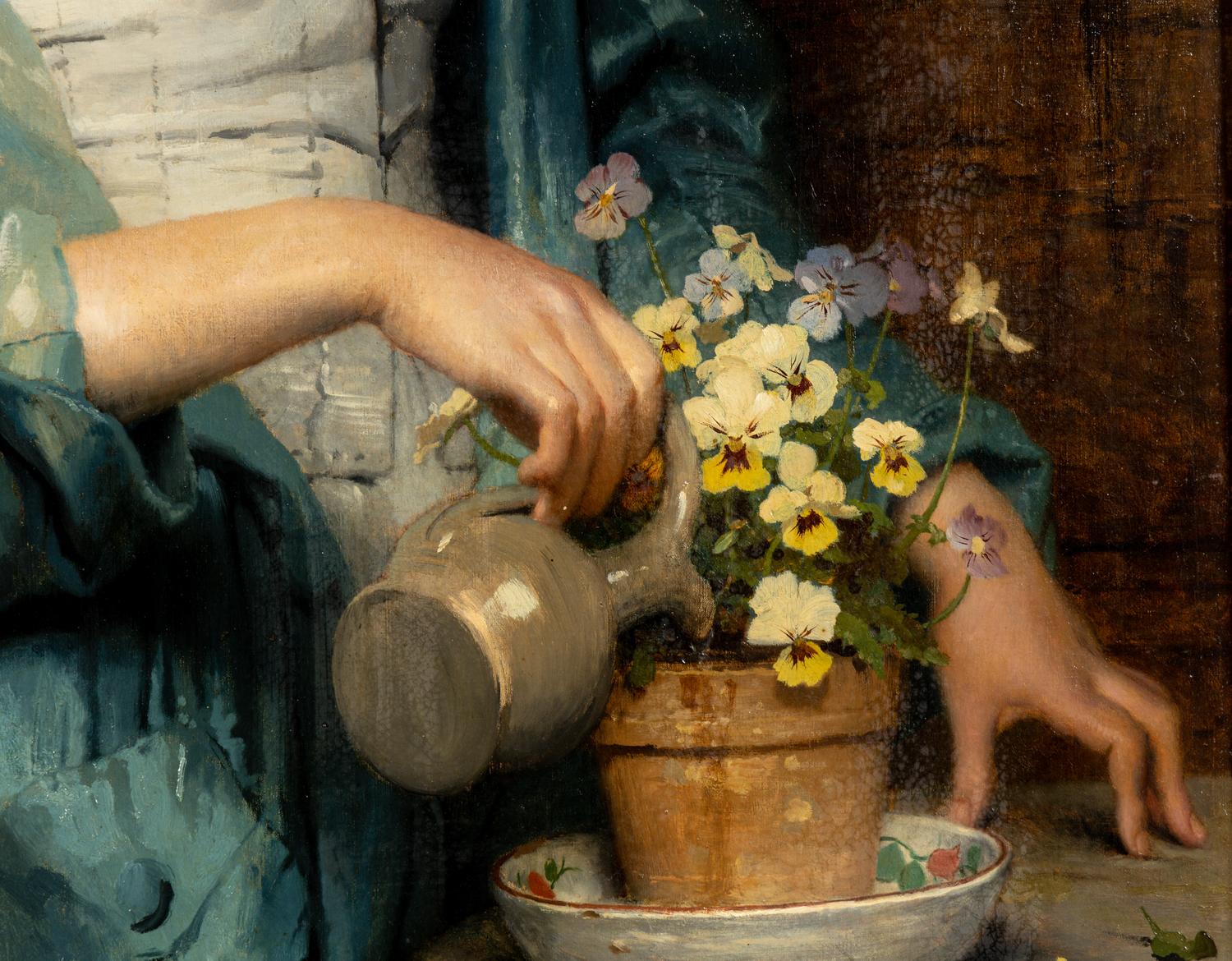 Watering the Pansies