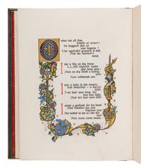 SANGORSKI, Alberto, calligrapher and illuminator. -- KEATS, John (1795-1821). "La Belle Dame sans Merci" -- "Ode on a Grecian Urn" -- "Ode to Psyche." London, 1928.