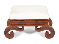 An American Empire Mahogany Stool