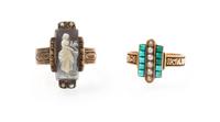 A Collection of Antique Gold Rings, 4.70 dwts.