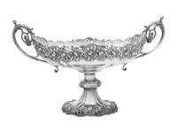 A Large Silver Centerpiece Bowl