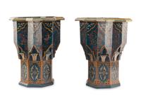 A Pair of Moroccan Painted Tables
