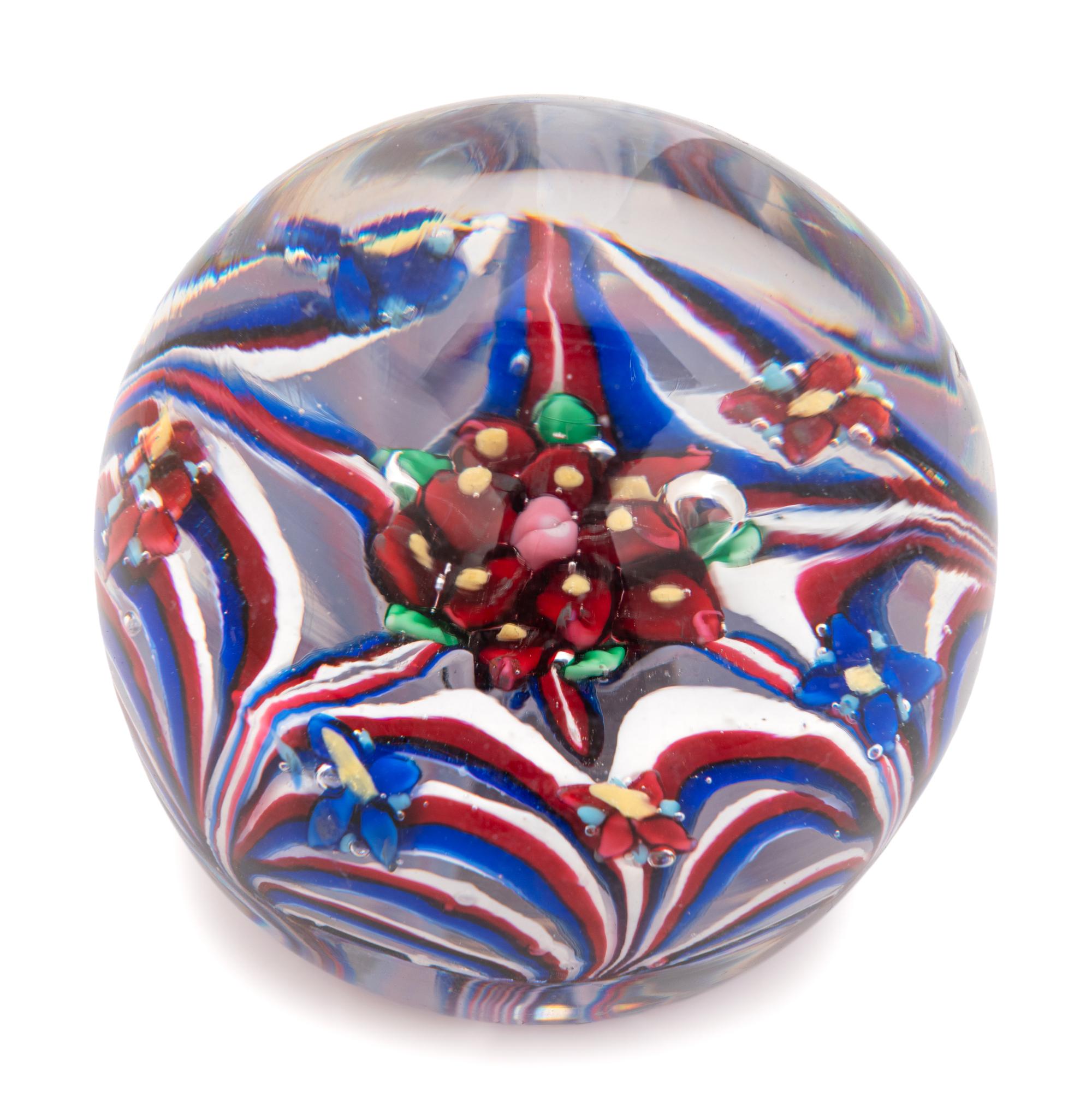 Four Union Glass Co. Commemorative Glass Paperweight