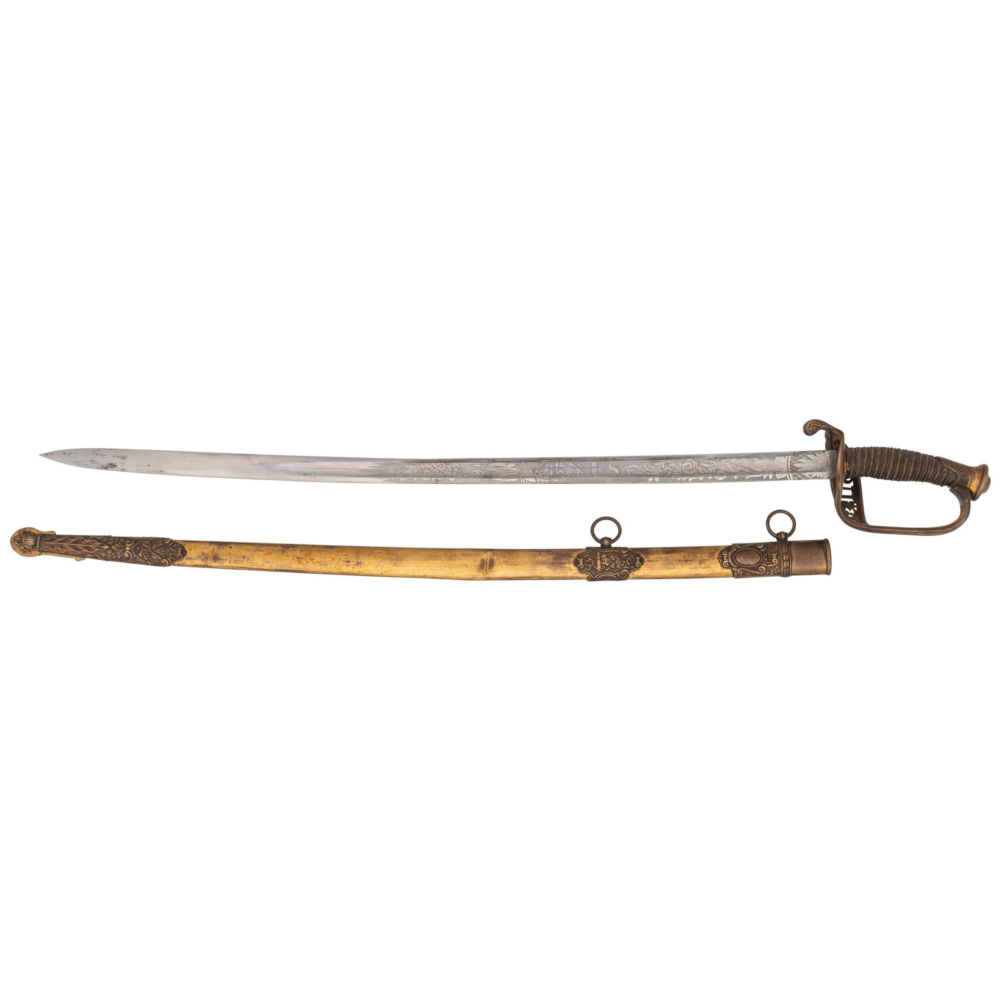 Horstmann Model 1850 Staff and Field Officer's Sword Presented to Lt. Colonel (General) James Selfridge - 46th PA Infantry