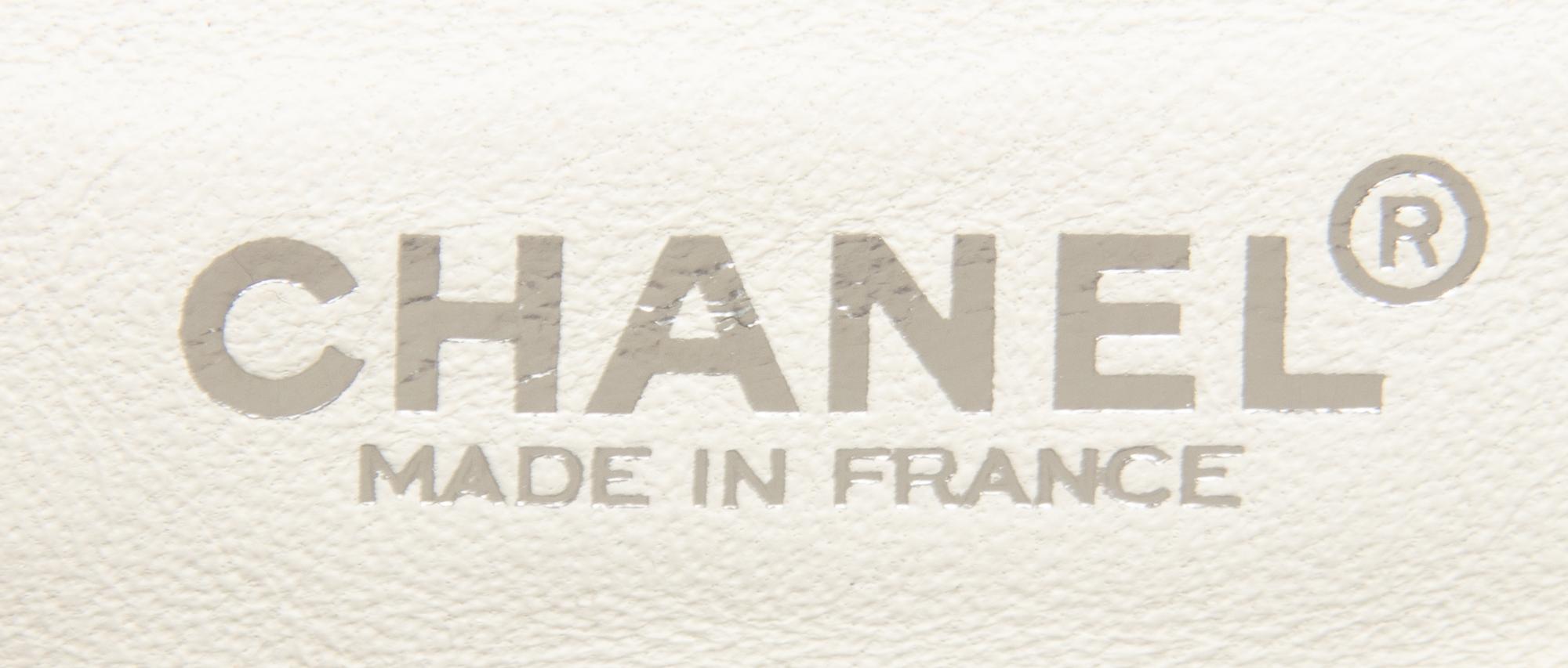 CHANEL, WHITE MINI FLAP BAG