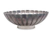 A Japanese Silver Fruit Bowl
