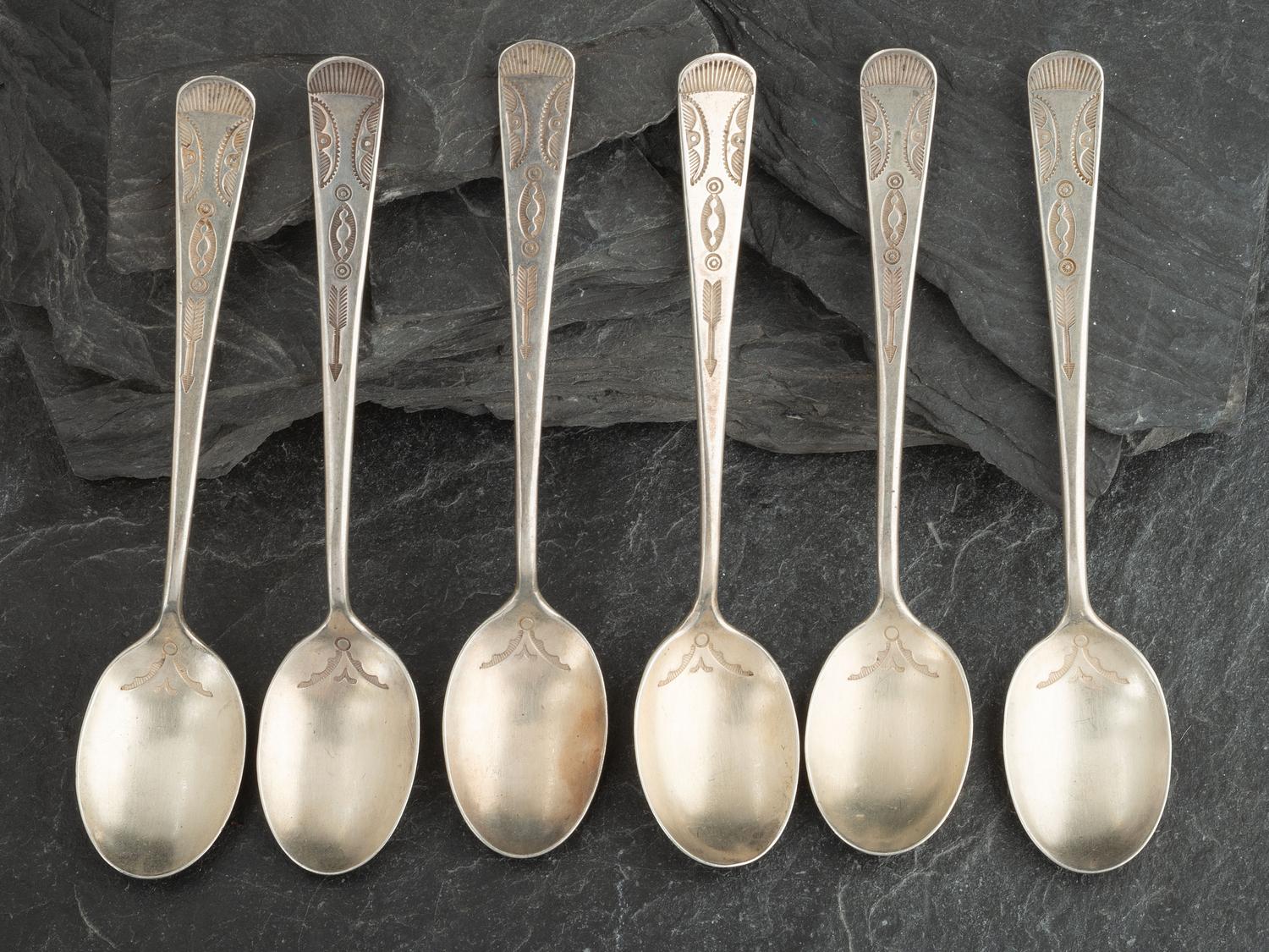Navajo Stamped Silver Spoons