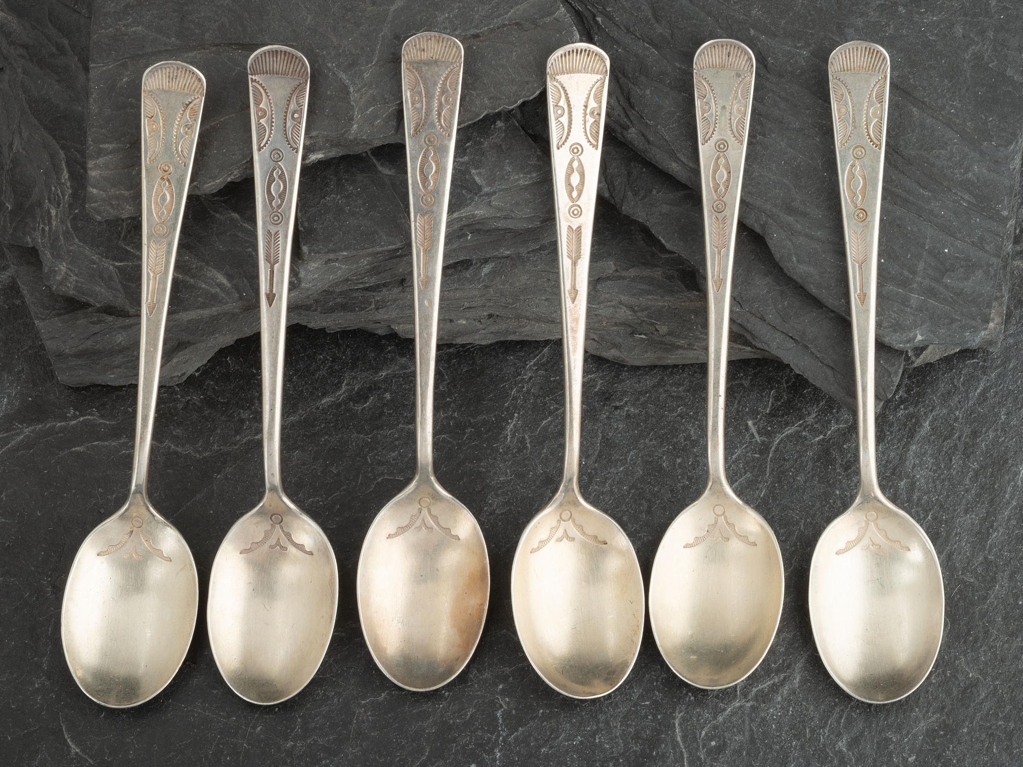 Navajo Stamped Silver Spoons