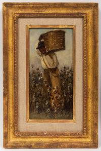 Man with Cotton Bale and Woman with Cotton Bale (a pair of works)