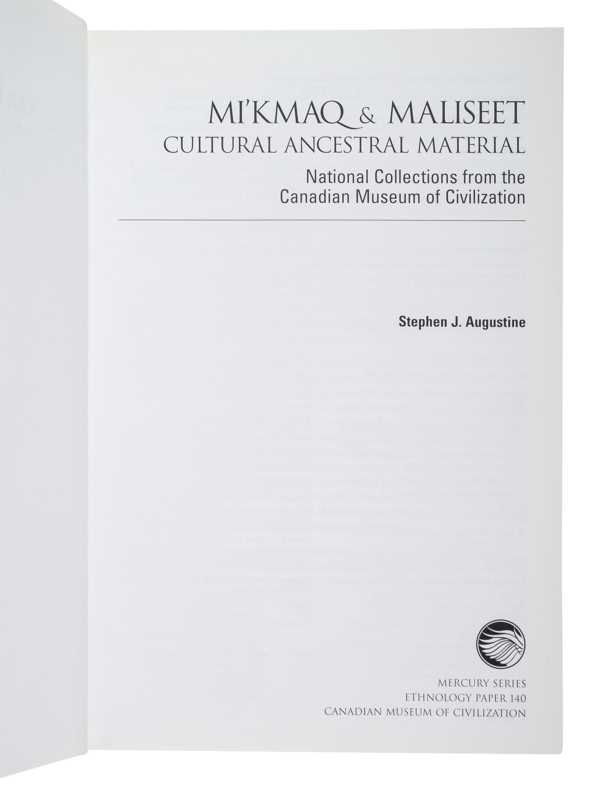 [CULTURAL] Pair of Books on the Mi'kmaq and Northwest Coast