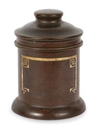 A Heintz Sterling on Bronze Humidor