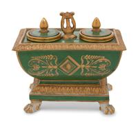An Empire Style Paris Porcelain Inkwell