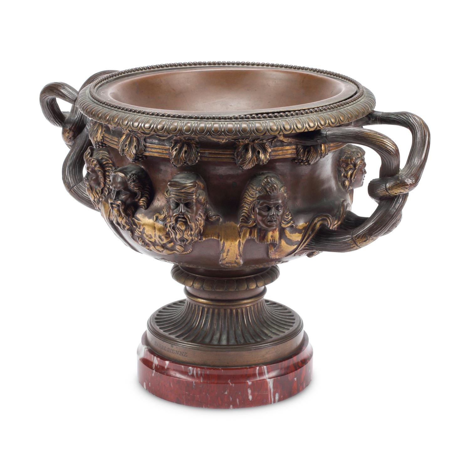 A French Bronze Model of the Warwick Vase