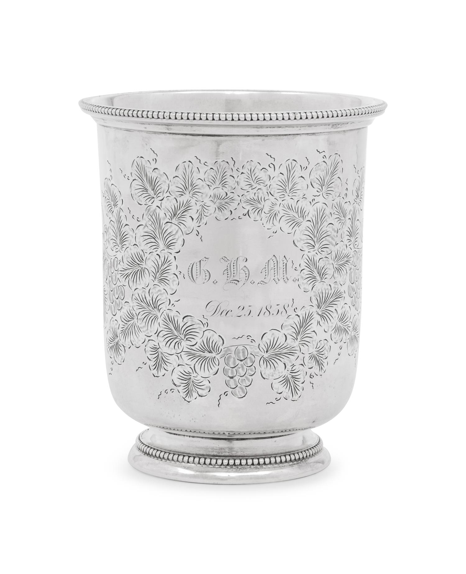 An American Coin Silver Beaker