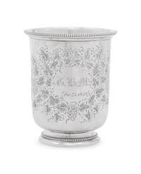 An American Coin Silver Beaker