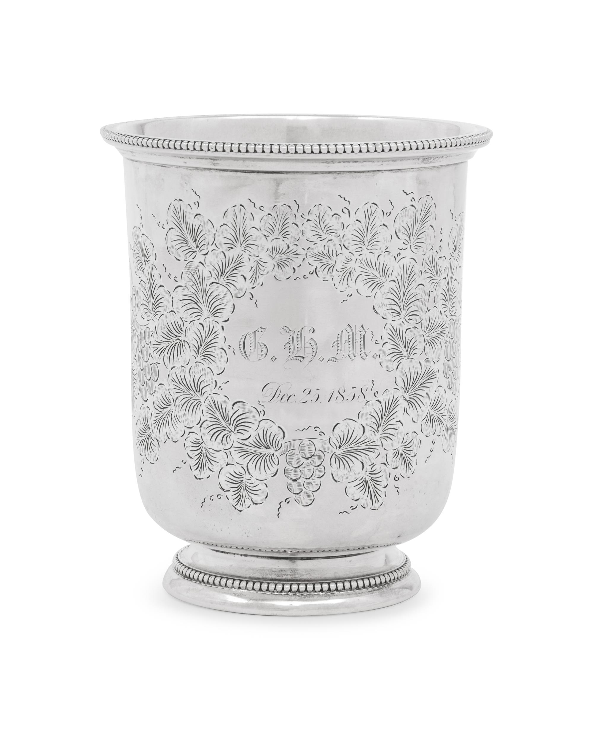 An American Coin Silver Beaker