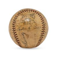 A 1928 Boston Braves Team Signed Autograph Baseball Featuring George Sisler and Rogers Hornsby (Beckett Authentication Services Letter of Authenticity)