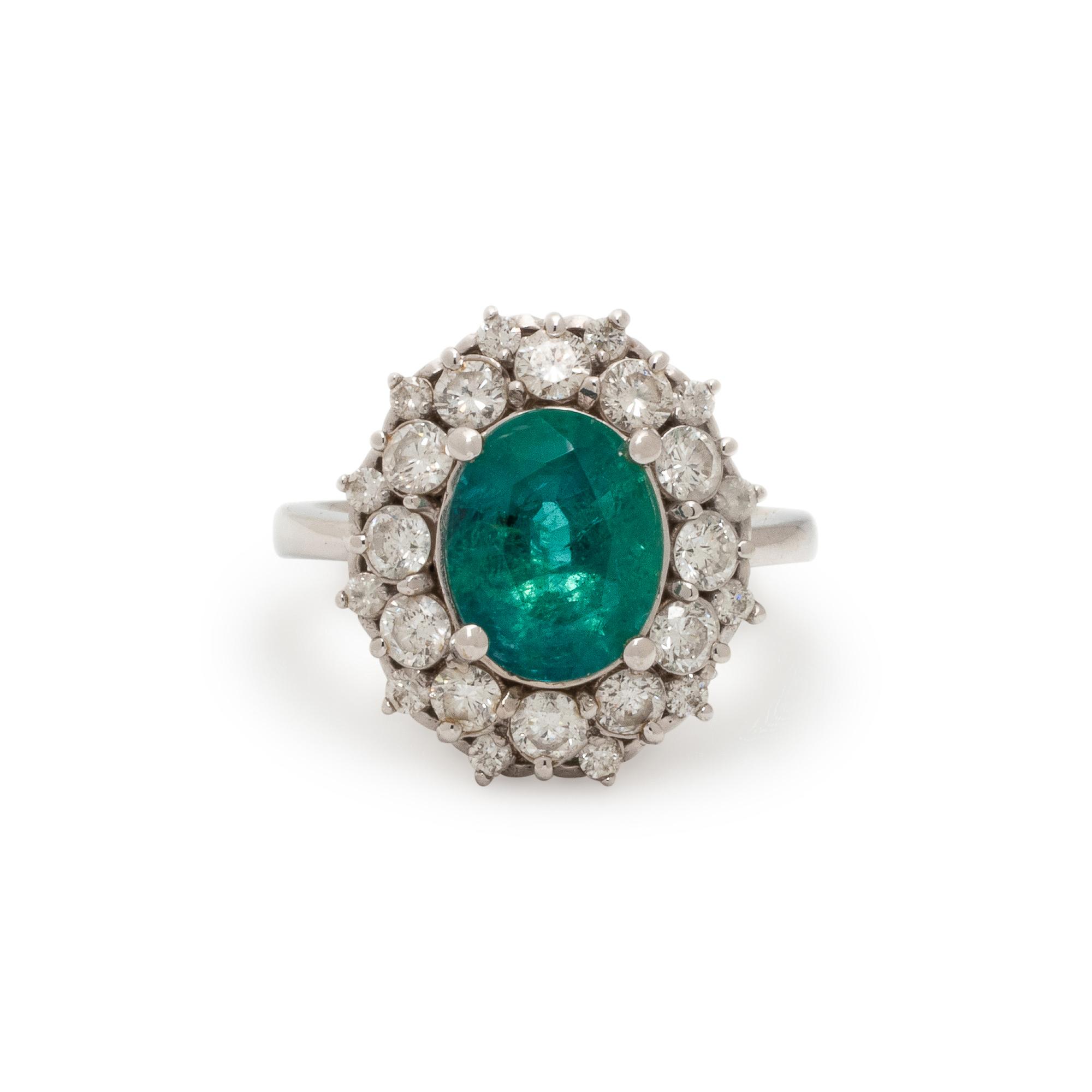 EMERALD AND DIAMOND RING