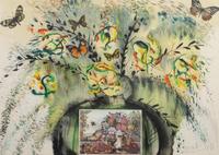 Five Prints from Currier & Ives as Interpreted by Salvador Dali (including New York Central Park Winter; American Trotting Horses No. 2; Les Fleurs et Fruits; American Yachting Scene; Fire! Fire! Fire!)