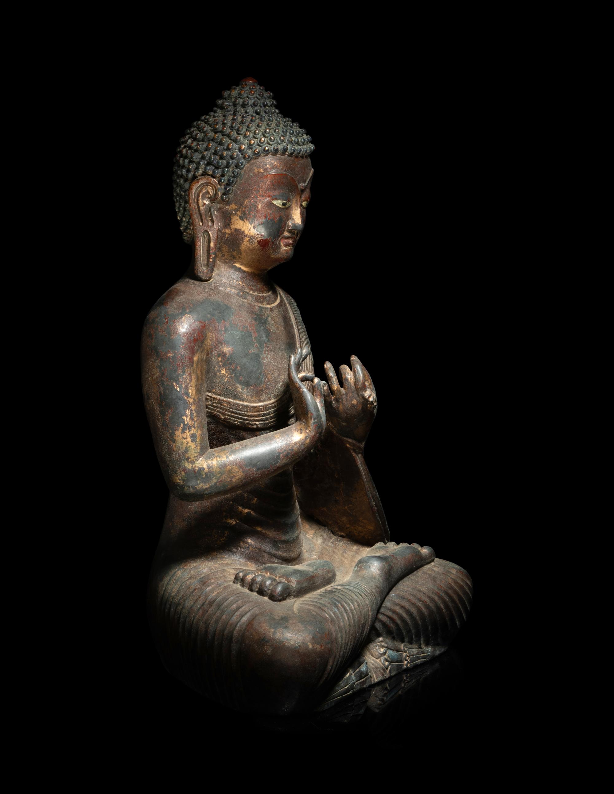A Chinese Bronze Figure of Buddha