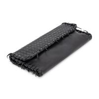 Bottega Veneta, Flat Long Clutch in Black Intrecciato Leather