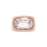 AMETHYST AND DIAMOND RING