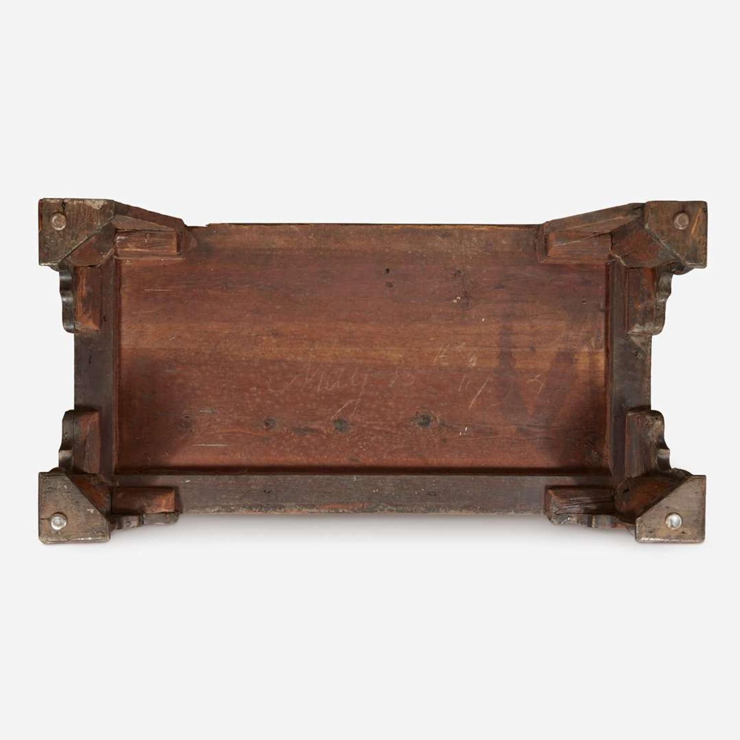 A Chippendale mahogany desk and bookcase John Janvier, Sr. (1749-1801), Cantwell's Bridge, New Castle County, Delaware, dated, "May 15th 1794"