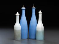 Four Glass Barber Bottles
