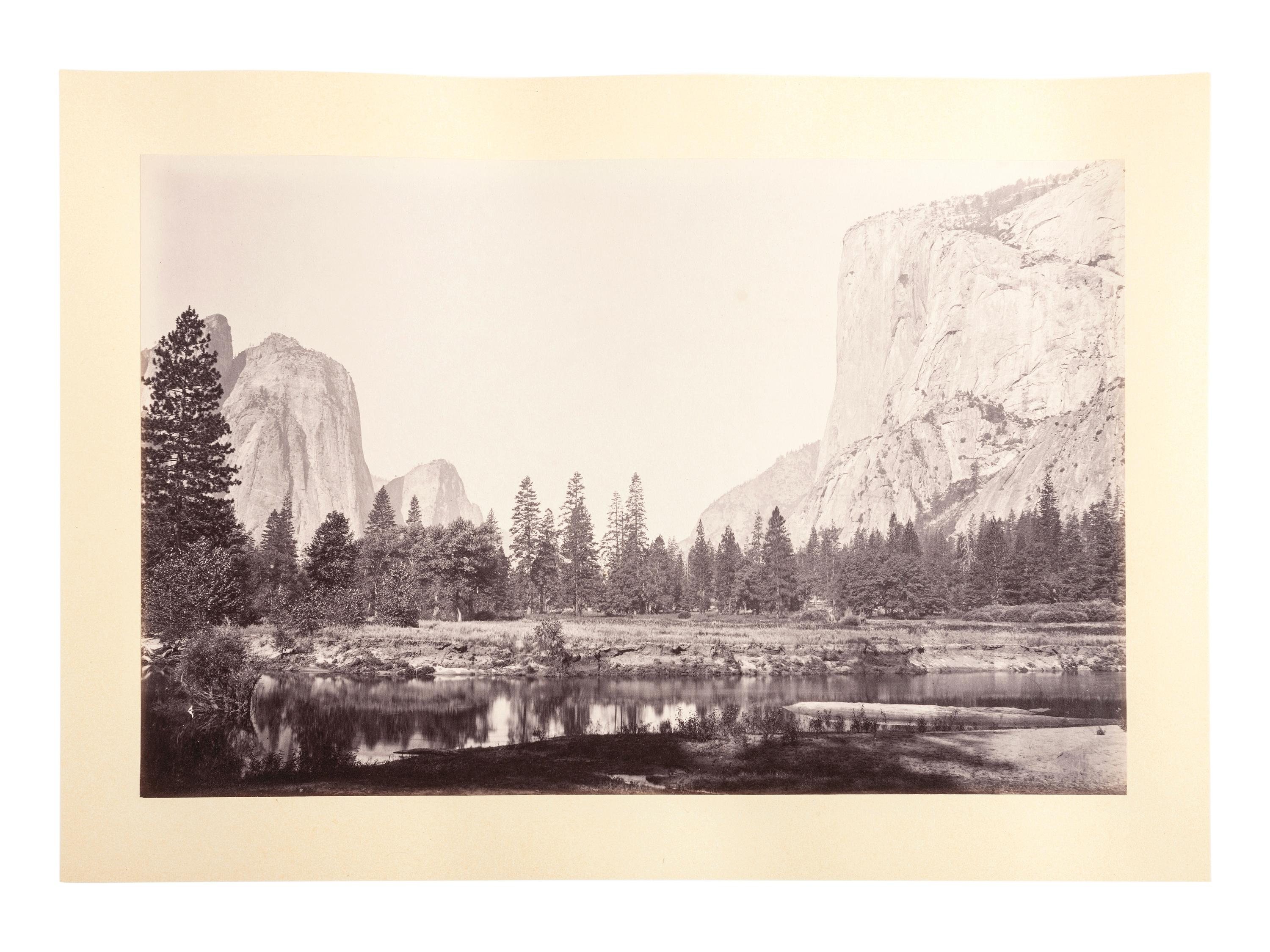 WATKINS, Carleton (1829-1916), photographer. Yo-semite Valley: Photographic Views of the Falls and Valley of Yo-semite in Mariposa County, California. San Francisco: N.p., 1863.
