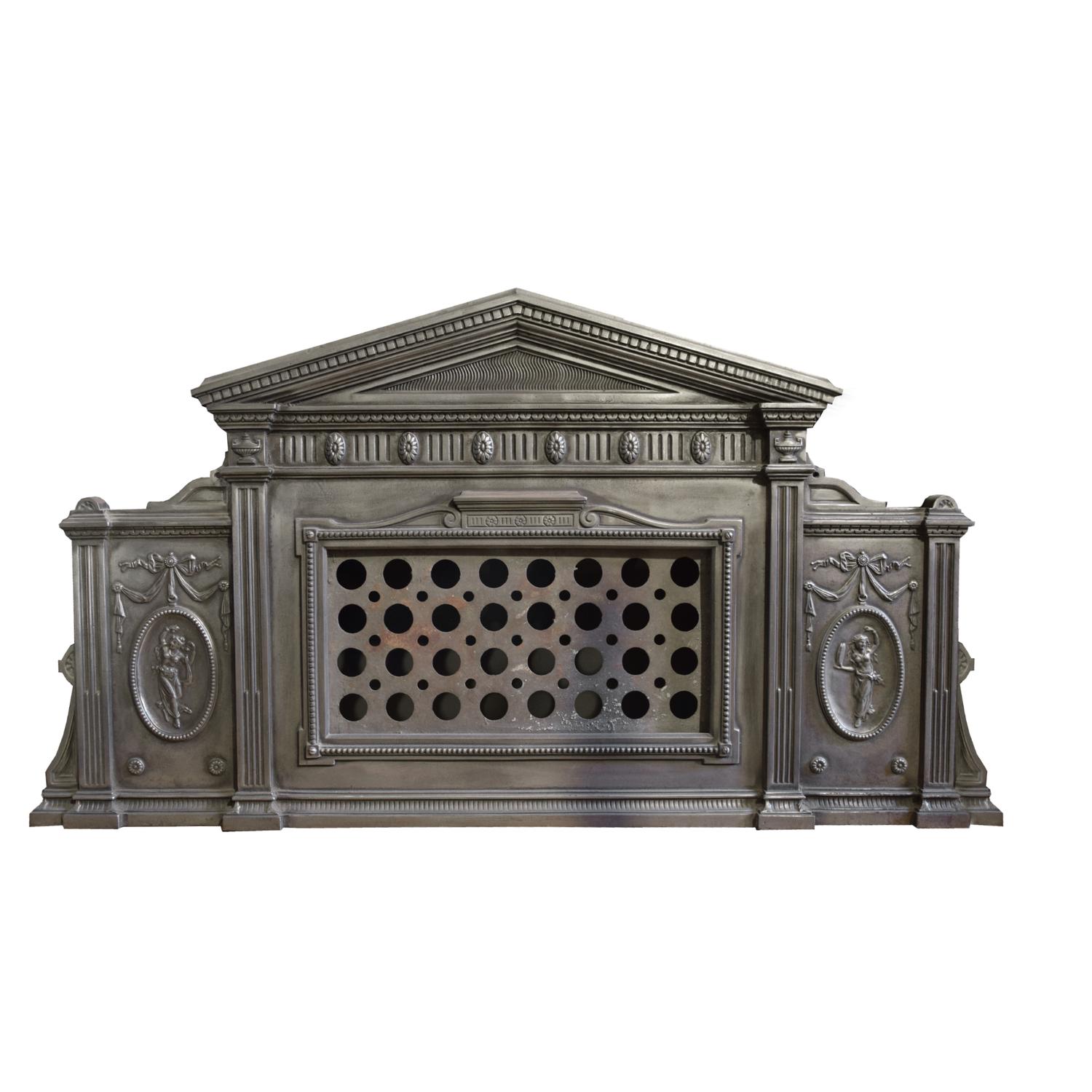 A Cast Iron Overmantel 50" W x 3" D x 27.5" H — England, Circa 1880