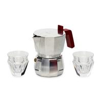 A Baccarat and Alessi Espresso Set