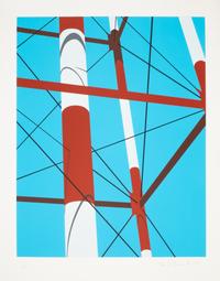 Allan D'Arcangelo, (American, 1930-1998), A group of five works from Watertower, 1973
