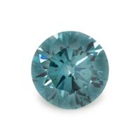 ROUND BRILLIANT CUT IRRADIATED BLUE DIAMOND