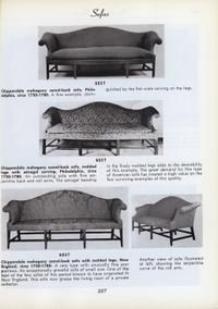 A Chippendale Mahogany Eight-Leg Camelback Sofa