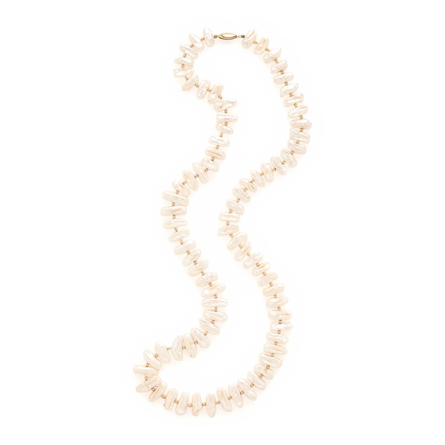 Collection of Cultured Pearl and Yellow Gold Jewelry
