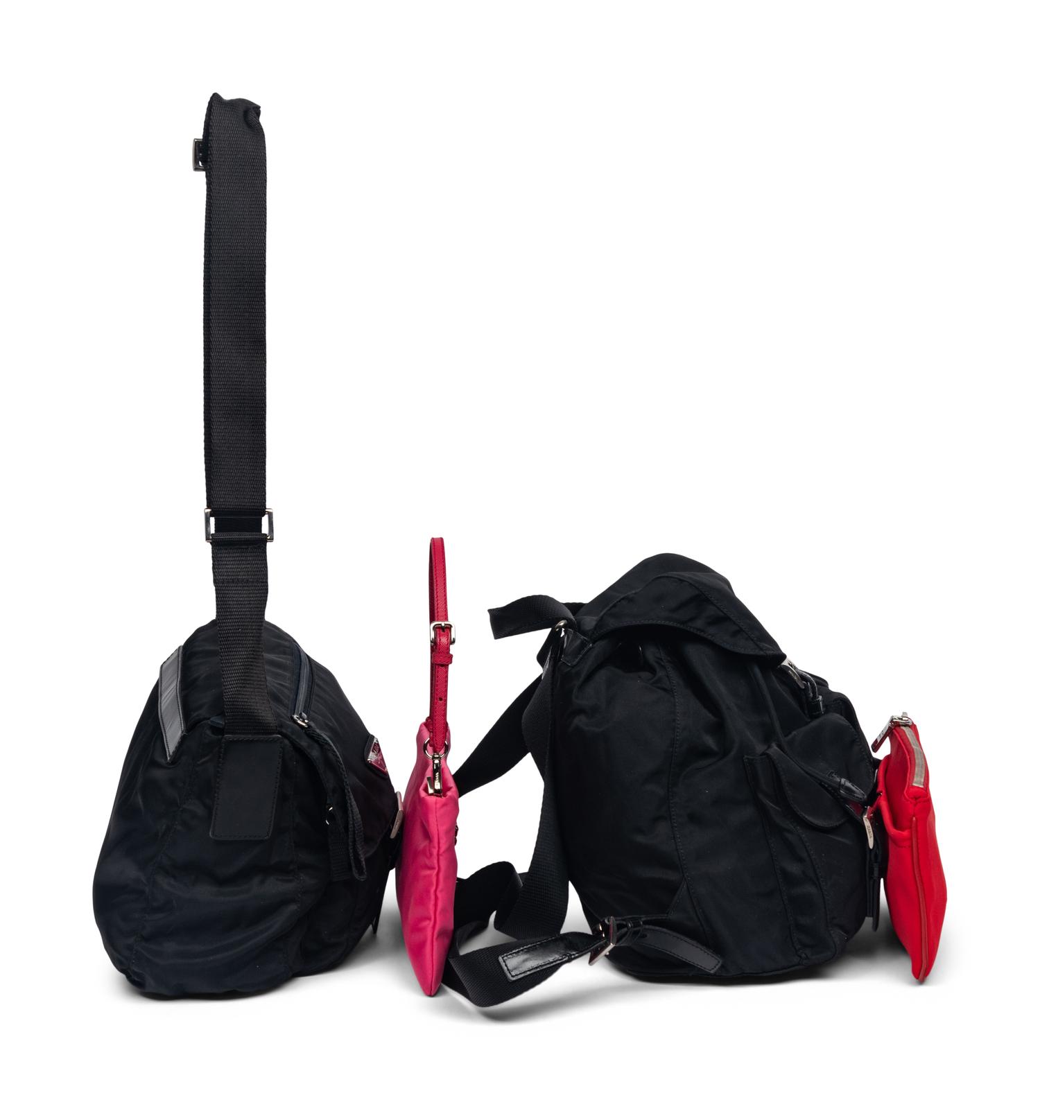Four Prada Nylon Bags