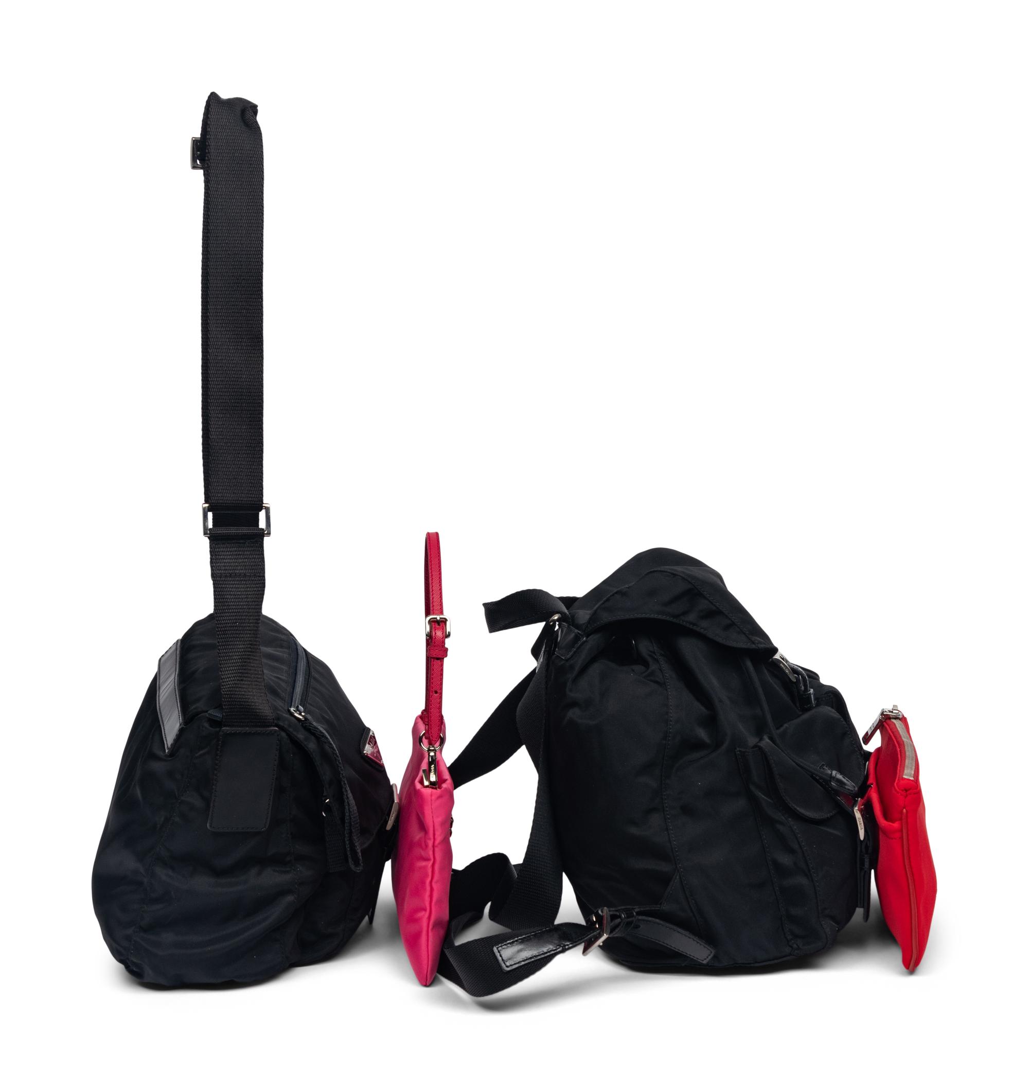 Four Prada Nylon Bags