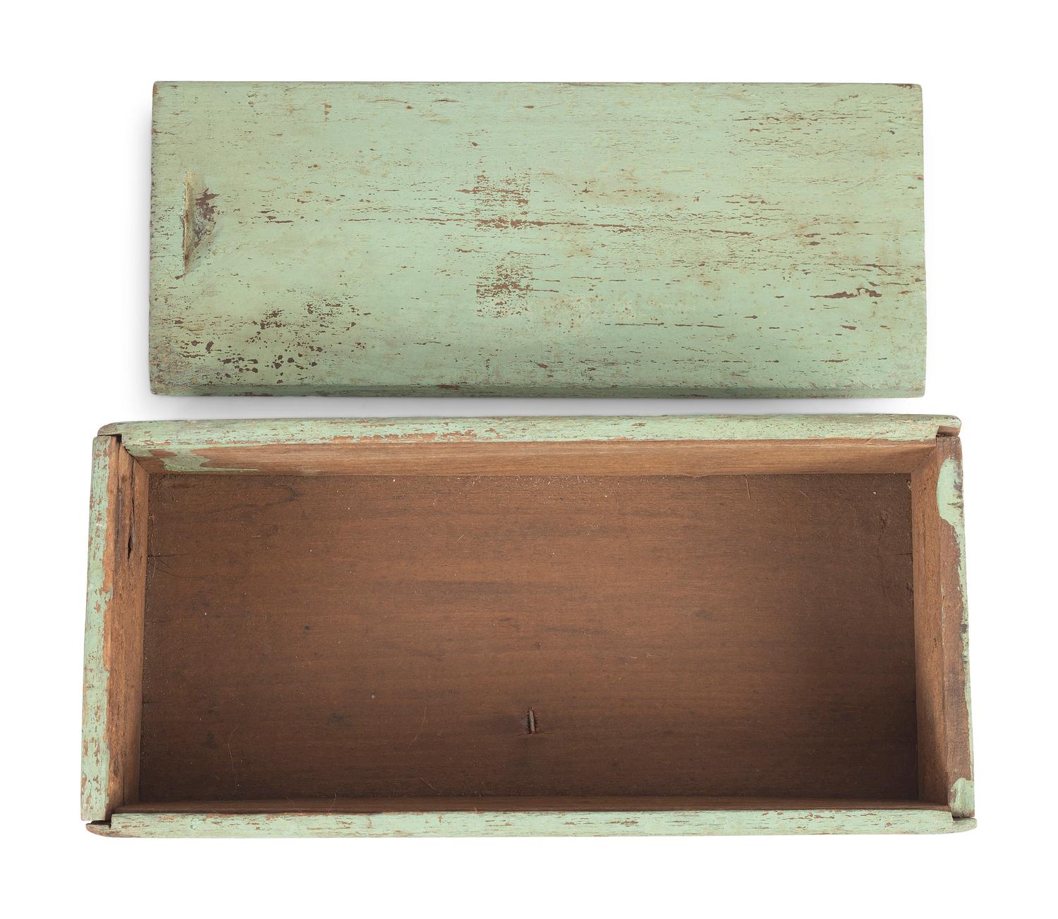 Three Painted Pantry and Slide Boxes