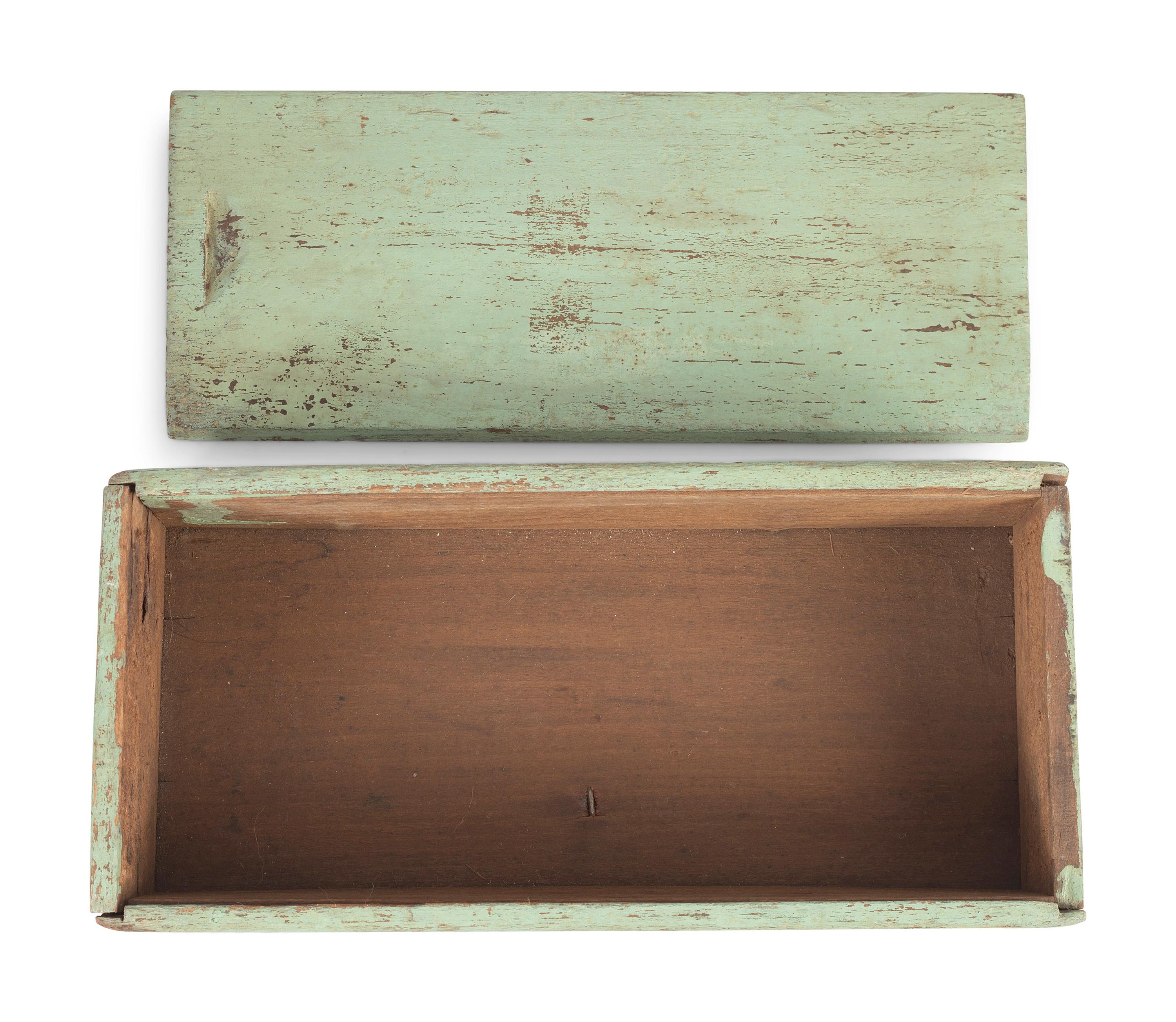 Three Painted Pantry and Slide Boxes