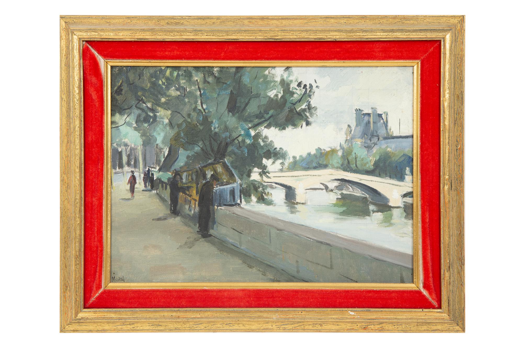 Eighteen Parisian Street Scene Paintings