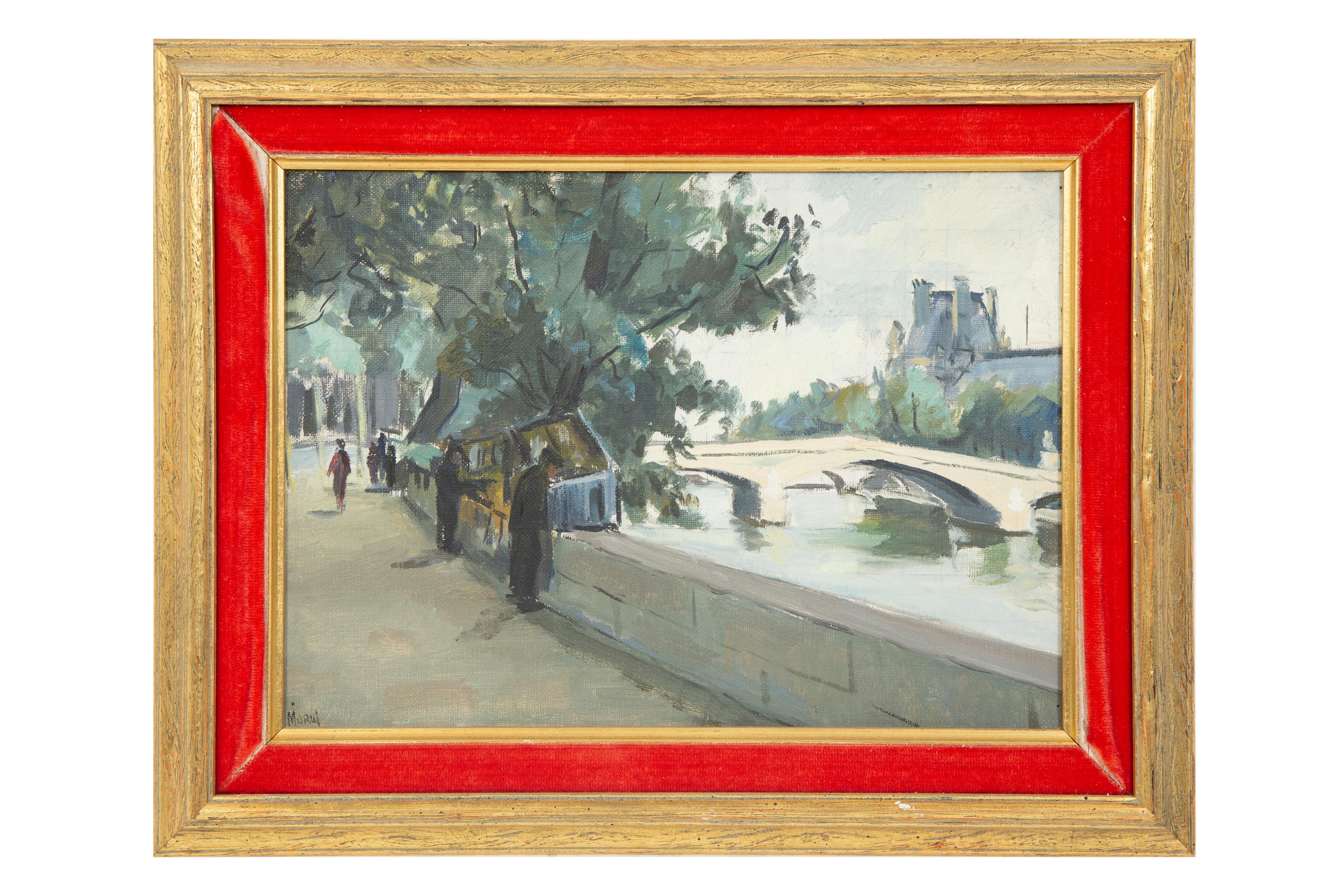 Eighteen Parisian Street Scene Paintings
