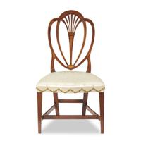 Federal inlaid heart-back side chair Maryland, possibly Baltimore, circa 1800