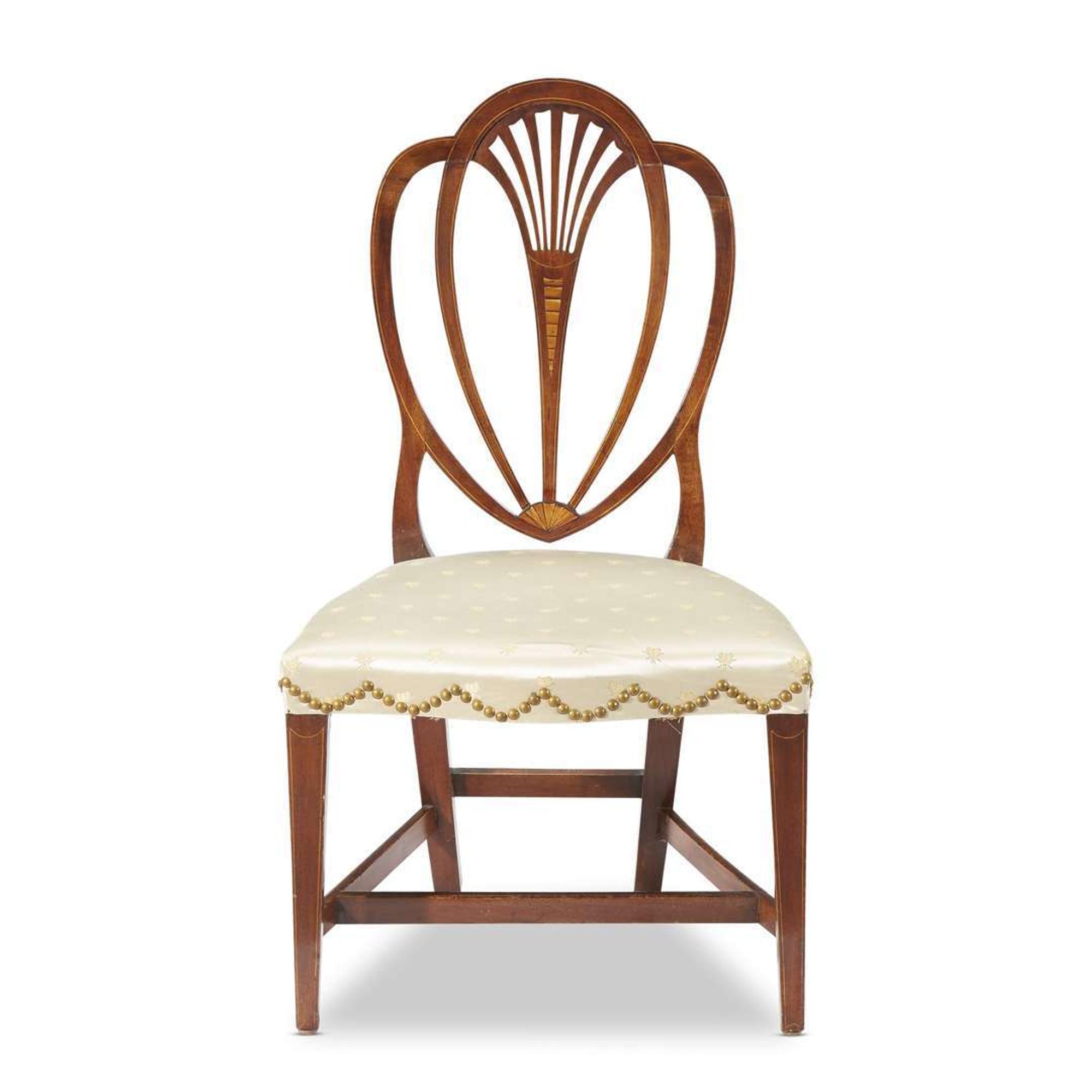 Federal inlaid heart-back side chair Maryland, possibly Baltimore, circa 1800