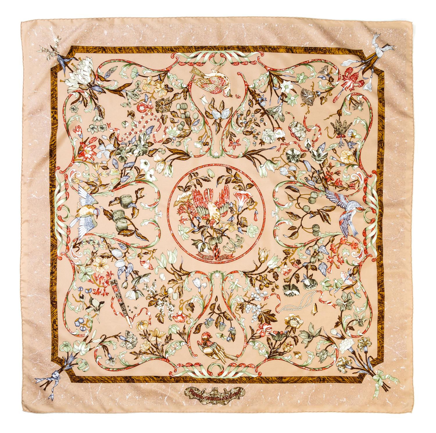 Hermes 90cm Silk Scarf, 36" x 36".